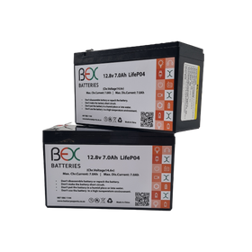 12v 7Ah Lithium Replacement Battery - 12.8v 7Ah - 0