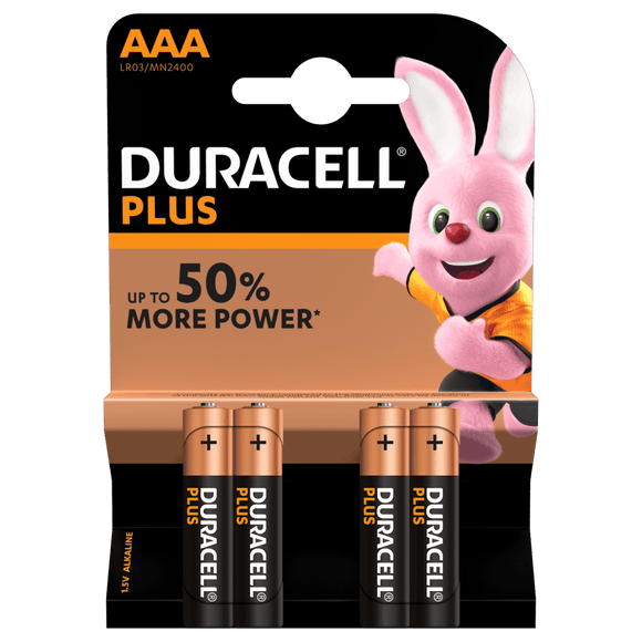 AAA Duracell PLUS Alkaline BP-4 MN2400