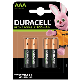 Duracell AAA 900mAh NiMh BP-4 Precharged - 5yrs