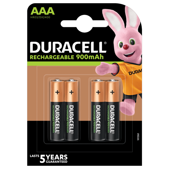 Duracell AAA 900mAh NiMh BP-4 Precharged - 5yrs