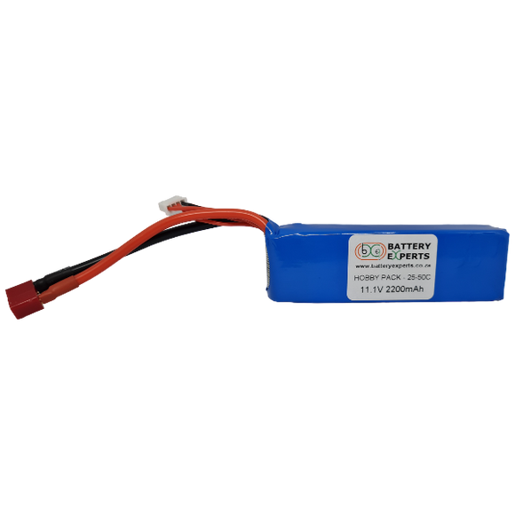 11.1v 2200mAh LiPo 25-50C (3 cell)