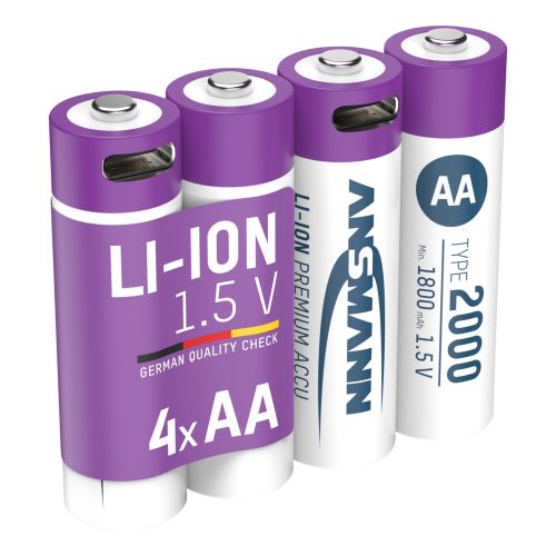 ANSMANN AA Lithium 1.5v 2000mAh BP-4