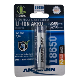 ANSMANN 18650 3.7v 3500mAh - Protected
