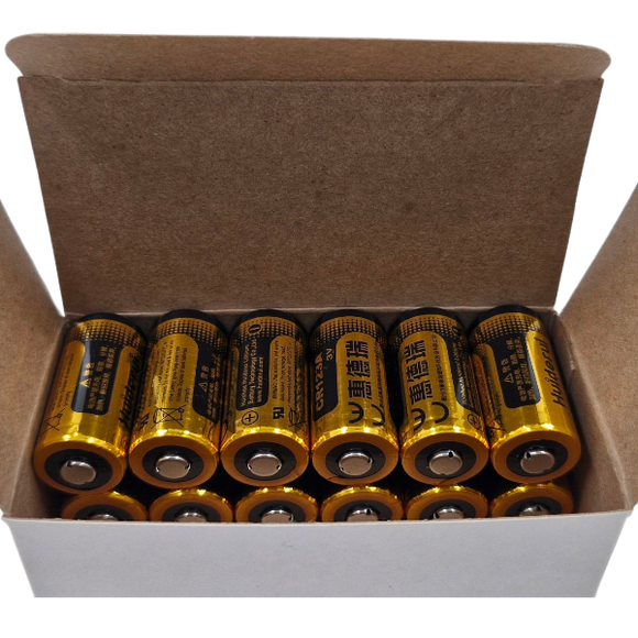 CR123 Huiderui 3v Lithium - 12 Pack