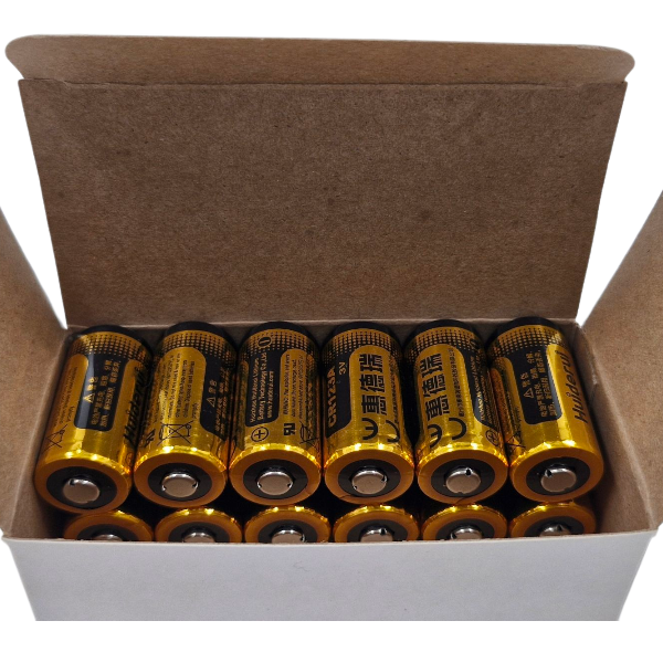 CR123 Huiderui 3v Lithium - 12 Pack