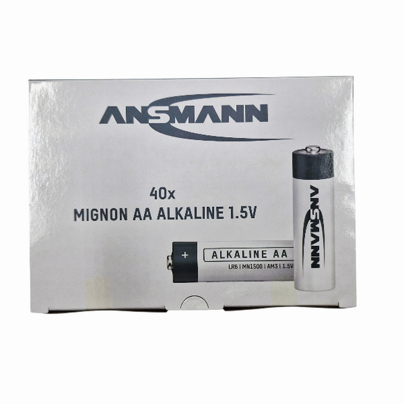 AA ANSMANN Alkaline PLUS POWER - 40 Pack
