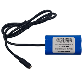 3.7v 10.4Ah Li-Ion Bicycle Light Pack