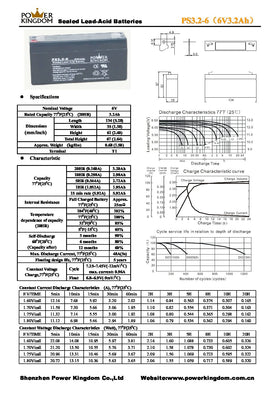 6V 3.2Ah SLA Afribatt - 0