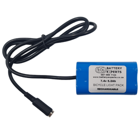 7.4v 5.2Ah Li-Ion Bicycle Light Pack