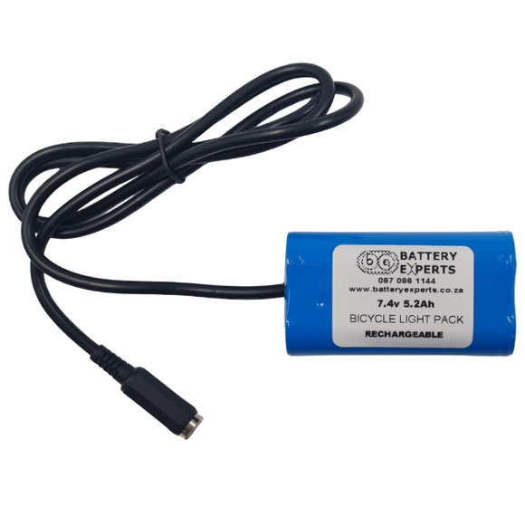 7.4v 5.2Ah Li-Ion Bicycle Light Pack