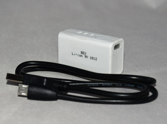 9V 500mAh Li-Po with USB charging port