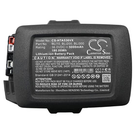36v 5000mAh Husqvarna Bli300 replacement Battery - 0