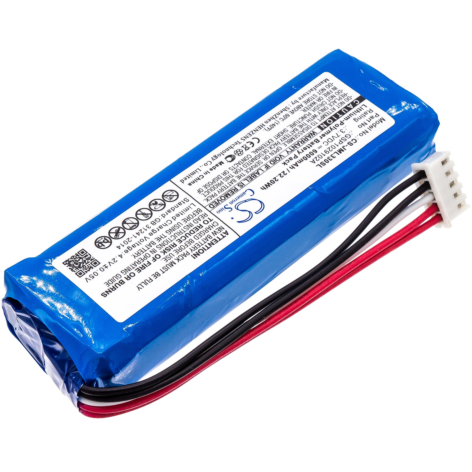 3.7v 6000mAh JBL Charge 3 Speaker Battery
