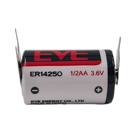 ER14250 EVE 1/2AA 3.6v Lithium 3 pin