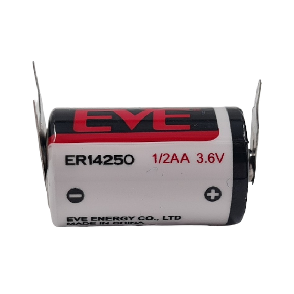 ER14250 EVE 1/2AA 3.6v Lithium 3 pin