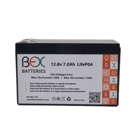 12v 7Ah Lithium Replacement Battery - 12.8v 7Ah