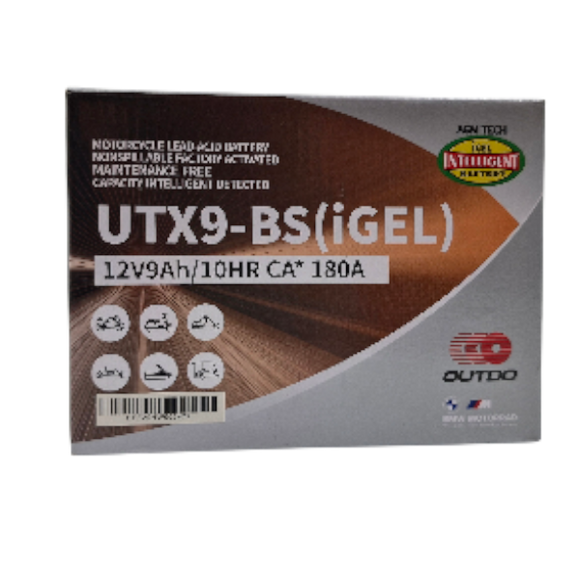 UTX9-BS (iGel) 12v 9A/h LHP - OUTDO