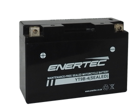 YT9B-4 - 12v 9A/h SMF LHP - ENERTEC