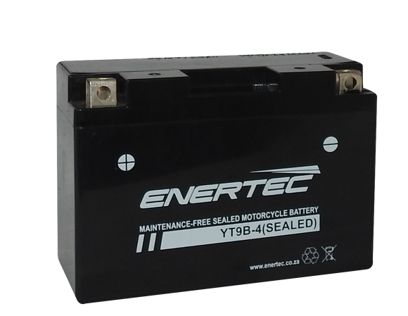 YT9B-4 - 12v 9A/h SMF LHP - ENERTEC