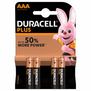 AAA Duracell PLUS Alkaline BP-4 MN2400