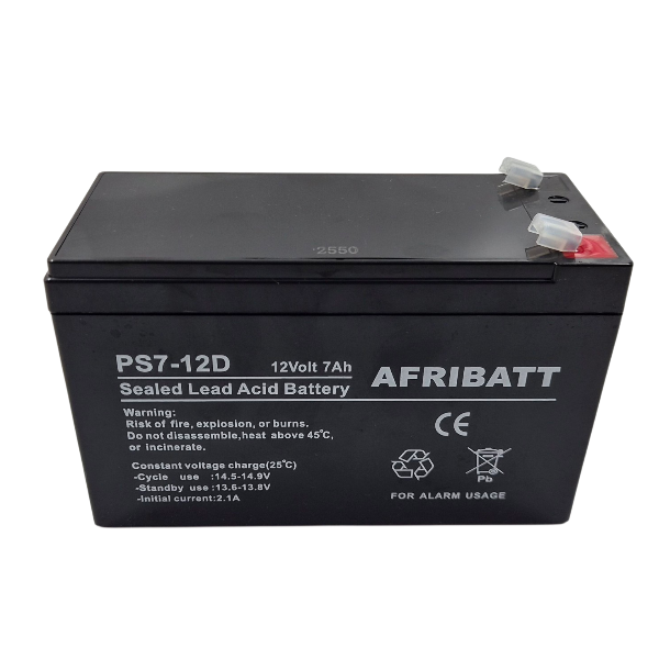 12V 7Ah SLA - Afribatt - Image 2