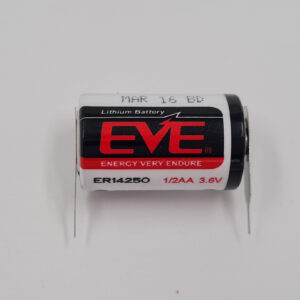 ER14250 EVE 1/2AA 3.6v Lithium with pins