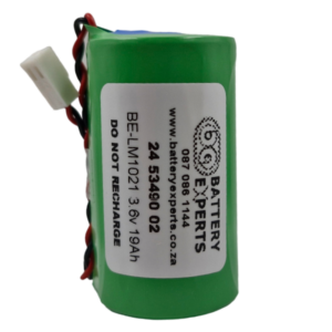 BE-LM1021 - 3.6v 19Ah Lithium Cell with Connector - ER34615H