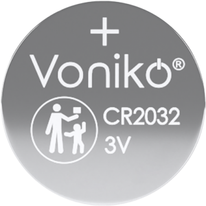CR2032 Voniko 3v Lithium - 5 Pack